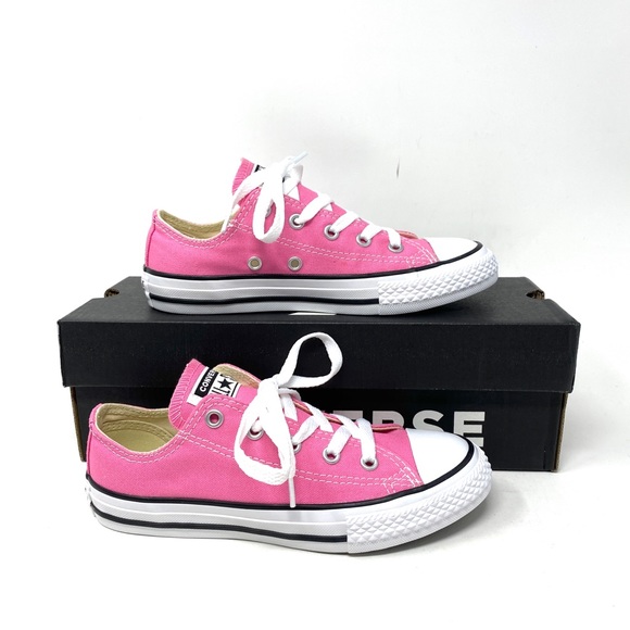 Converse Chuck Taylor Shoes Kid’s All Star Classi Low Pink Casual Size 3J238 - Picture 2 of 10